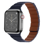 強力磁吸皮革錶帶，適用於 Apple Watch 系列，7 41mm / 6&SE&5&4 40mm / 3&2&1 38mm，7 45mm / 6&SE&5&4 44mm / 3&2&1 42mm