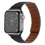 強力磁吸皮革錶帶，適用於 Apple Watch 系列，7 41mm / 6&SE&5&4 40mm / 3&2&1 38mm，7 45mm / 6&SE&5&4 44mm / 3&2&1 42mm