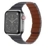 強力磁吸皮革錶帶，適用於 Apple Watch 系列，7 41mm / 6&SE&5&4 40mm / 3&2&1 38mm，7 45mm / 6&SE&5&4 44mm / 3&2&1 42mm