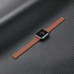 強力磁吸皮革錶帶，適用於 Apple Watch 系列，7 41mm / 6&SE&5&4 40mm / 3&2&1 38mm，7 45mm / 6&SE&5&4 44mm / 3&2&1 42mm