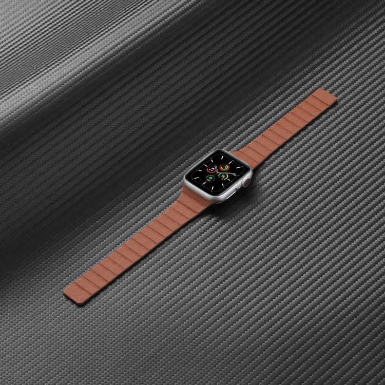 強力磁吸皮革錶帶，適用於 Apple Watch 系列，7 41mm / 6&SE&5&4 40mm / 3&2&1 38mm，7 45mm / 6&SE&5&4 44mm / 3&2&1 42mm