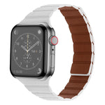 強力磁吸皮革錶帶，適用於 Apple Watch 系列，7 41mm / 6&SE&5&4 40mm / 3&2&1 38mm，7 45mm / 6&SE&5&4 44mm / 3&2&1 42mm
