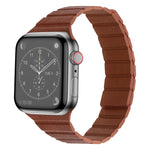 強力磁吸皮革錶帶，適用於 Apple Watch 系列，7 41mm / 6&SE&5&4 40mm / 3&2&1 38mm，7 45mm / 6&SE&5&4 44mm / 3&2&1 42mm