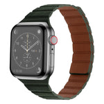 強力磁吸皮革錶帶，適用於 Apple Watch 系列，7 41mm / 6&SE&5&4 40mm / 3&2&1 38mm，7 45mm / 6&SE&5&4 44mm / 3&2&1 42mm