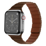 強力磁吸皮革錶帶，適用於 Apple Watch 系列，7 41mm / 6&SE&5&4 40mm / 3&2&1 38mm，7 45mm / 6&SE&5&4 44mm / 3&2&1 42mm