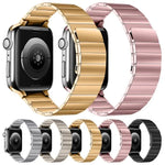 磁吸鋼製錶帶，適用於 Apple Watch 系列，7 41mm / 6&SE&5&4 40mm / 3&2&1 38mm，7 45mm / 6&SE&5&4 44mm / 3&2&1 42mm