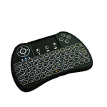 H9 2.4GHz 迷你無線空中滑鼠 QWERTY 鍵盤，帶白色背光及觸控板，適用於 PC、電視，帶白色背光