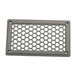 A6790 198x114mm Grey Rectangle Louvered Ventilation Plastic Venting Panel Cover, 198x114mm