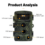 PR3000 2 吋 LCD 螢幕紅外線夜視野生動物狩獵追蹤相機，PR3000