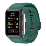 Solid Color Silicone Watch Band with Buckle, For Huawei Watch D