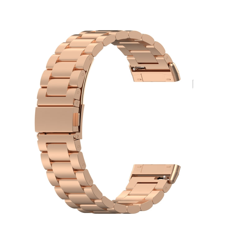 3 Beads Stainless Steel Watch Band, For Fitbit Versa 4/Sense 2/Versa 3/Sense, For Fitbit  Versa 4