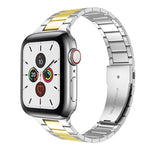 小腰圍不鏽鋼錶帶，適用於 Apple Watch 系列，7 41mm / 6&SE&5&4 40mm / 3&2&1 38mm，7 45mm / 6&SE&5&4 44mm / 3&2&1 42mm