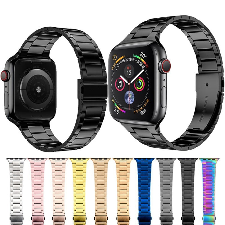 小腰圍不鏽鋼錶帶，適用於 Apple Watch 系列，7 41mm / 6&SE&5&4 40mm / 3&2&1 38mm，7 45mm / 6&SE&5&4 44mm / 3&2&1 42mm