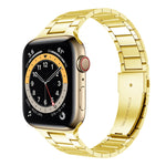 小腰圍不鏽鋼錶帶，適用於 Apple Watch 系列，7 41mm / 6&SE&5&4 40mm / 3&2&1 38mm，7 45mm / 6&SE&5&4 44mm / 3&2&1 42mm