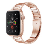 小腰圍不鏽鋼錶帶，適用於 Apple Watch 系列，7 41mm / 6&SE&5&4 40mm / 3&2&1 38mm，7 45mm / 6&SE&5&4 44mm / 3&2&1 42mm