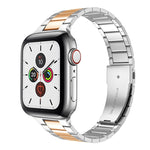 小腰圍不鏽鋼錶帶，適用於 Apple Watch 系列，7 41mm / 6&SE&5&4 40mm / 3&2&1 38mm，7 45mm / 6&SE&5&4 44mm / 3&2&1 42mm