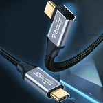 10Gbps USB-C / Type-C 公直頭對公彎頭充電數據傳輸線，50cm，1m，1.5m，2m，3m