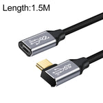 10Gbps USB-C / Type-C 母對公彎頭充電數據傳輸延長線，1.5m，2m，3m