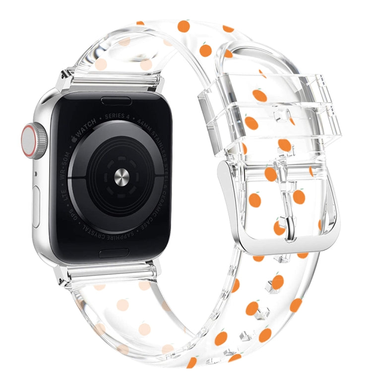 方形扣透明錶帶，適用於 Apple Watch 系列，7 41mm / 6&SE&5&4 40mm / 3&2&1 38mm，7 45mm / 6&SE&5&4 44mm / 3&2&1 42mm