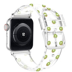 方形扣透明錶帶，適用於 Apple Watch 系列，7 41mm / 6&SE&5&4 40mm / 3&2&1 38mm，7 45mm / 6&SE&5&4 44mm / 3&2&1 42mm