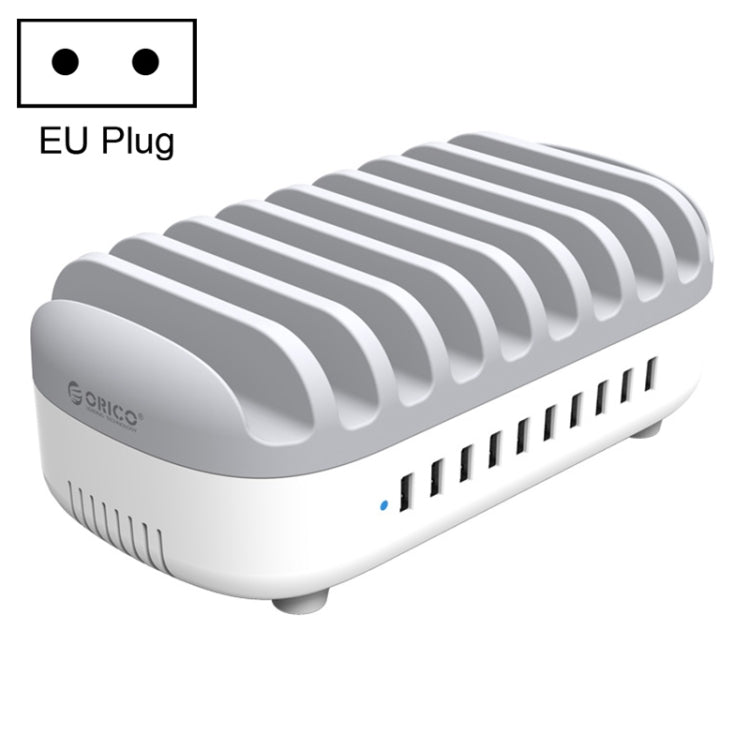 ORICO DUK-10P-DX 120W 5V 2.4A 10埠 USB 充電站，澳洲插頭，歐洲插頭，美國插頭，英國插頭