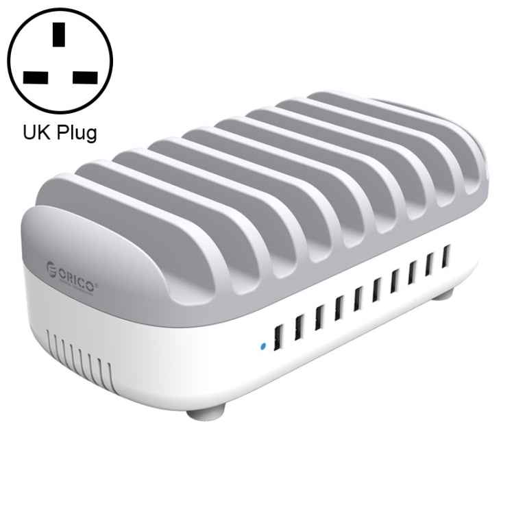 ORICO DUK-10P-DX 120W 5V 2.4A 10埠 USB 充電站，澳洲插頭，歐洲插頭，美國插頭，英國插頭