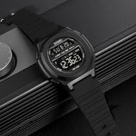 SKMEI 1821 不鏽鋼錶扣矽膠錶帶電子錶