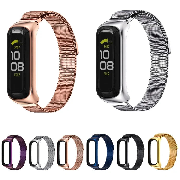 MIJOBS Milan Magnetic Stainless Steel Watch Band, For Samsung Galaxy Fit 2
