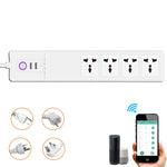 SM-SO306-M 四孔+兩USB多功能智慧電源排插，ZigBee 10A，ZigBee 16A，WiFi 10A，WiFi 16A