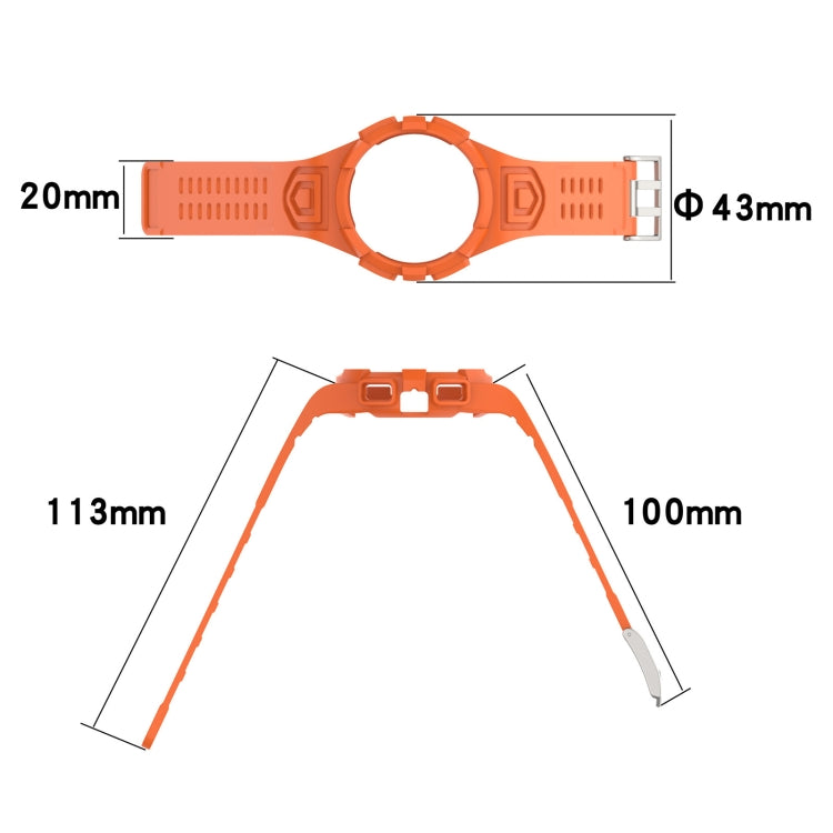 矽膠一體成型錶帶，適用於 Samsung Galaxy Watch4 40mm、Samsung Galaxy Watch4 44mm