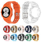 矽膠一體成型錶帶，適用於 Samsung Galaxy Watch4 40mm、Samsung Galaxy Watch4 44mm
