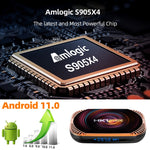 MECOOL HK1RBOX X4 4K電視盒，Android 11 Amlogic S905X4 CPU，帶遙控器，4GB+32GB，4GB+64GB，4GB+128GB