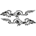 2 PCS/Set D-418 Dragon Totem Tribe Pattern Car Modified Decorative Sticker, D-418