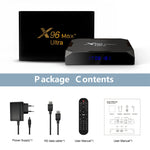 H96 Max+ Ultra 4GB+64GB Amlogic S905X4 8K智能電視盒 Android 11.0 媒體播放器，4GB+64GB，澳洲插頭，4GB+64GB，歐盟插頭，4GB+64GB，美國插頭，4GB+64GB，英國插頭
