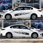 2 PCS/Set D-815 Flame Lion Pattern Car Modified Decorative Sticker, D-815