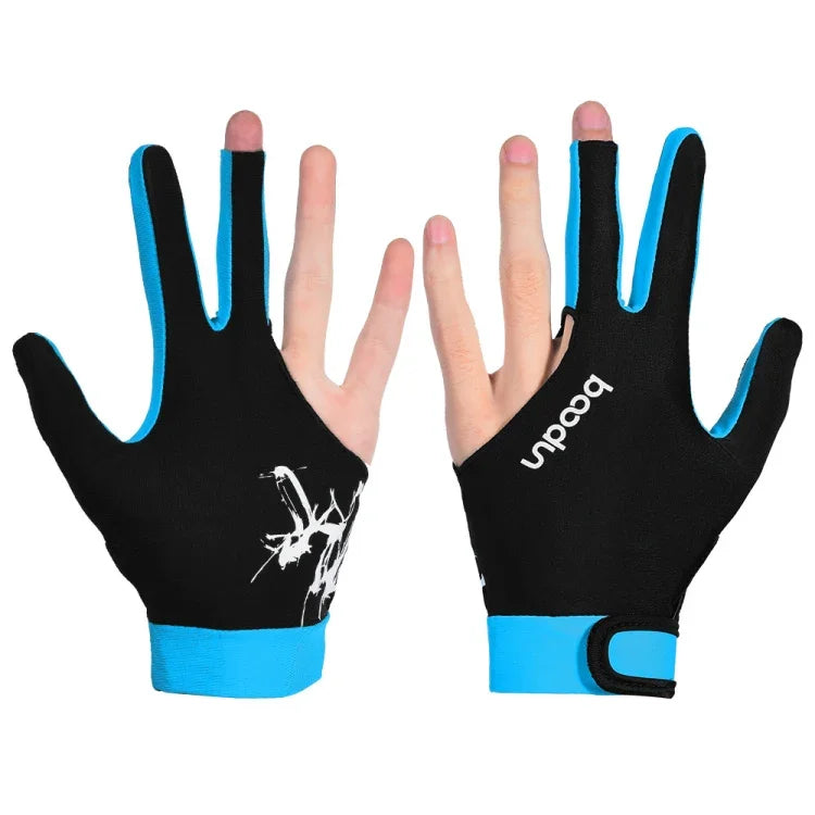 BOODUN M050912 Thin Breathable Men and Women Billiards Three Finger Single Gloves, M, L