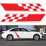 2 PCS/Set D-962 Checkered Flag Pattern Car Modified Decorative Sticker, D-962
