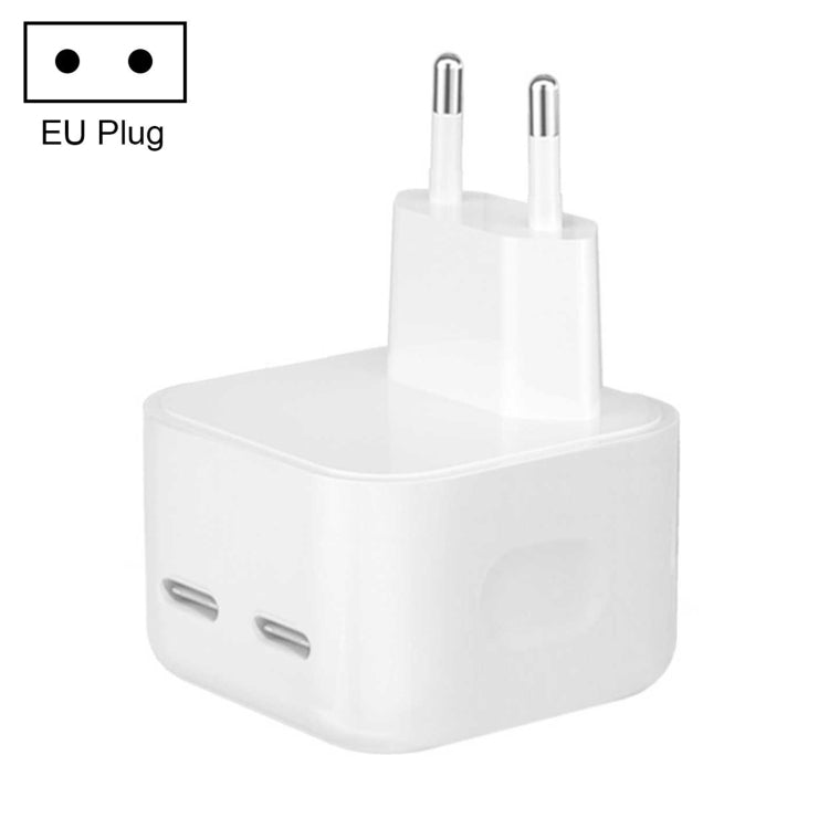 PD 50W 雙USB-C / Type-C埠充電器，PD 50W歐規插頭，PD 50W美規插頭