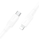 hoco X84 20W USB-C / Type-C 轉 8 Pin 固態 PD 充電數據線，長度：1m
