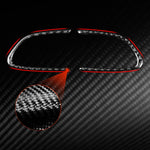 Car Carbon Fiber Steering Wheel Buttons Decorative Sticker for Infiniti Q50 2014-2020 / Q60 / QX60, Steering Wheel Buttons(Black), Steering Wheel Buttons(Red)