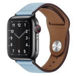 PU 皮革黑色扣錶帶，適用於 Apple Watch 系列，7 45mm / 6&SE&5&4 44mm / 3&2&1 42mm，7 41mm / 6&SE&5&4 40mm / 3&2&1 38mm