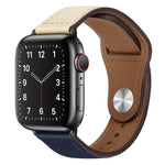 PU 皮革黑色扣錶帶，適用於 Apple Watch 系列，7 45mm / 6&SE&5&4 44mm / 3&2&1 42mm，7 41mm / 6&SE&5&4 40mm / 3&2&1 38mm