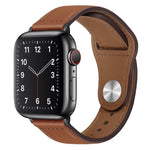 PU 皮革黑色扣錶帶，適用於 Apple Watch 系列，7 45mm / 6&SE&5&4 44mm / 3&2&1 42mm，7 41mm / 6&SE&5&4 40mm / 3&2&1 38mm