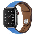 PU 皮革黑色扣錶帶，適用於 Apple Watch 系列，7 45mm / 6&SE&5&4 44mm / 3&2&1 42mm，7 41mm / 6&SE&5&4 40mm / 3&2&1 38mm