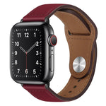 PU 皮革黑色扣錶帶，適用於 Apple Watch 系列，7 45mm / 6&SE&5&4 44mm / 3&2&1 42mm，7 41mm / 6&SE&5&4 40mm / 3&2&1 38mm