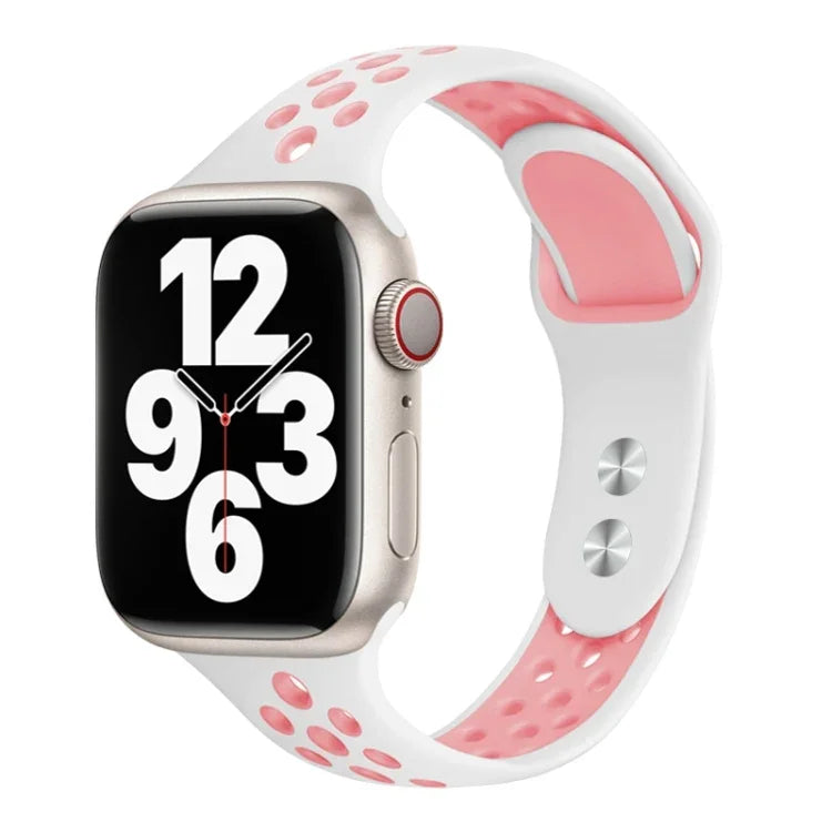 雙釘小腰錶帶，適用於 Apple Watch 系列，7 45mm / 6&SE&5&4 44mm / 3&2&1 42mm，7 41mm / 6&SE&5&4 40mm / 3&2&1 38mm