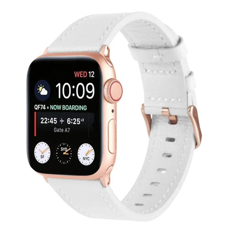 通用真皮錶帶，適用於 Apple Watch 系列，7 45mm / 6&SE&5&4 44mm / 3&2&1 42mm，7 41mm / 6&SE&5&4 40mm / 3&2&1 38mm