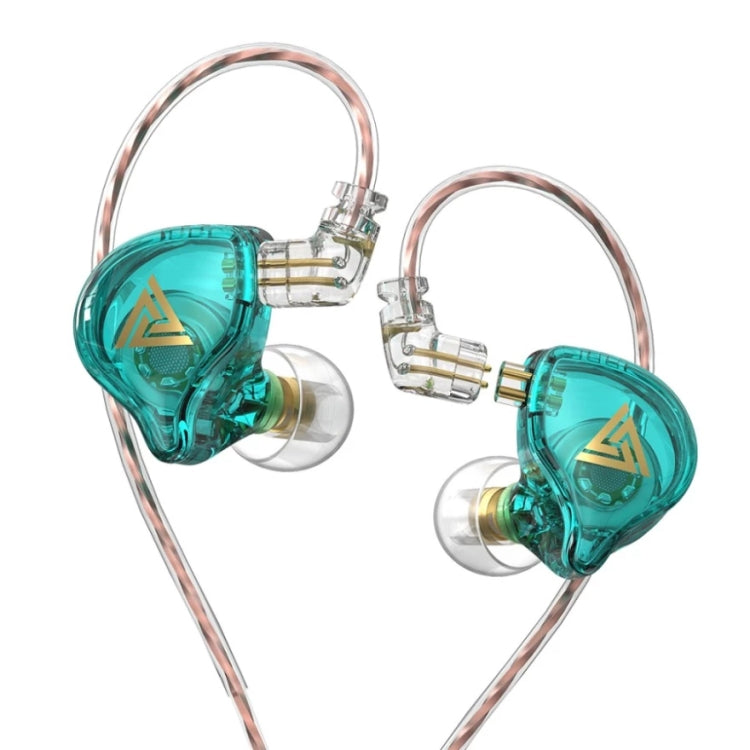 QKZ AK6 PLUS HiFi 重低音可拆卸音頻線動態重低音有線耳機，附麥克風、不附麥克風