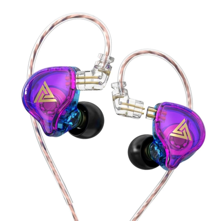 QKZ AK6 PLUS HiFi 重低音可拆卸音頻線動態重低音有線耳機，附麥克風、不附麥克風