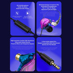 QKZ ZXT 運動入耳有線控制插頭 HiFi 立體聲舞台監聽耳機，標準版，附麥克風